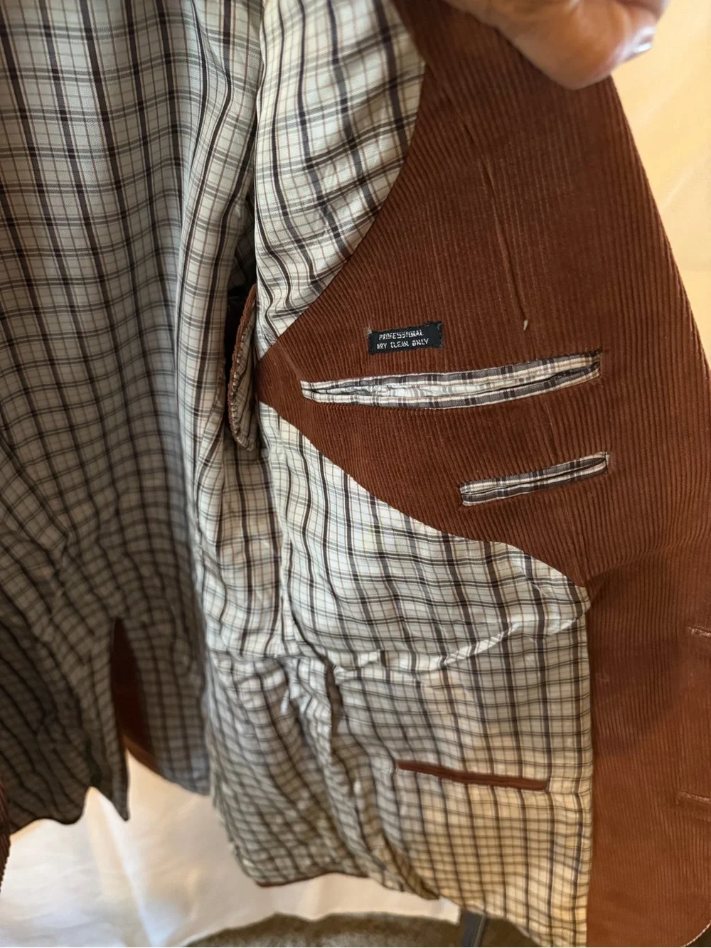 Vintage-Inspired Brown Corduroy Blazer - Men Made in Italy